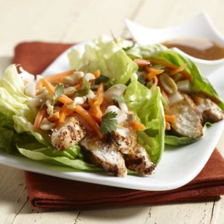 Image of Spicy Chicken Lettuce Wraps Recipe